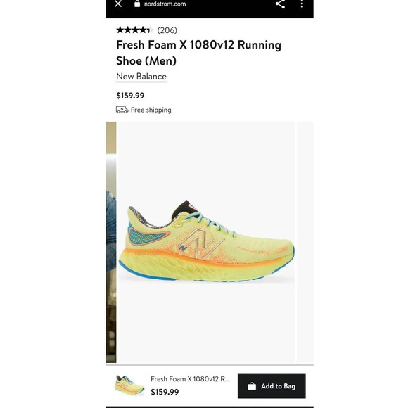 New Balance Fresh Foam X 1080v12 Running Shoes Sneakers sz 7 Athletic Walking - Picture 3 of 15